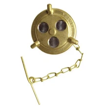 600017 Fuel Tank Cap Male, Vented, 2 1/8" Nominal Size, 12 Threads Per Inch