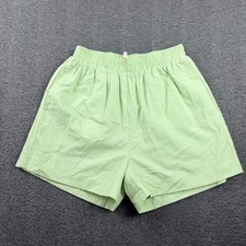 Easel Los Angeles Women's S Small Mint Green Cotton High Waisted Shorts