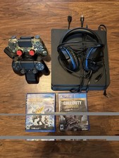 Sony PlayStation 4 Console 1 TB, 2 Controllers, Turtle Beach Headset, 2 Games