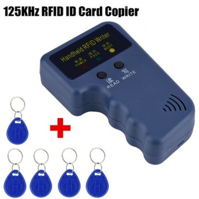 Handheld RFID Karte Kopierer ID Schlüssel Reader Writer 125KHZ Duplizierer 5 Tag