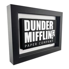 The Office Dunder Mifflin Paper Company 3D Wall Art Print Decor Artwork Logo