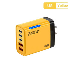 240W GaN 5-Port USB C Desktop Charger PD 3.1 Fast Charging Station