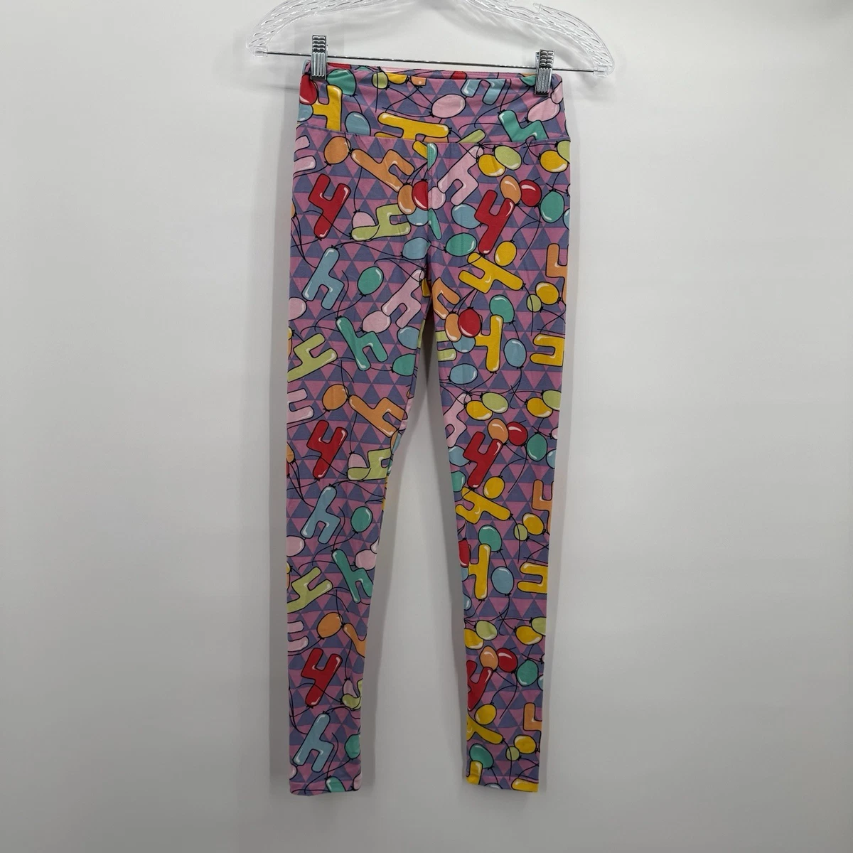 New LuLaRoe Leggings TC2 Plus 18-22 HTF RARE UNICORN Blue Gold, lularoe leggin