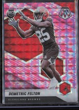 2021 Panini Mosaic #394 Demetric Felton Prizm Camo Pink