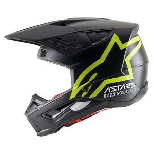 Alpinestars SM5 Compass MX Offroad Helmet Black/Yellow/Fluo | eBay