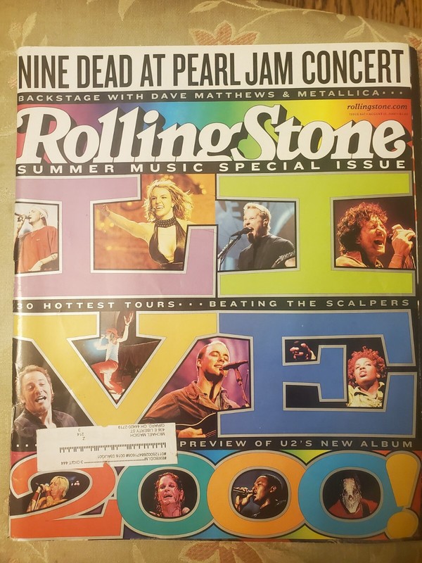 Summer Music Special 2000 Rolling Stone Magazine August 17, 2000 Issue 847 