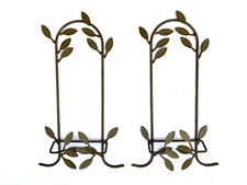 2 metal leaf wall single plate picture hanger