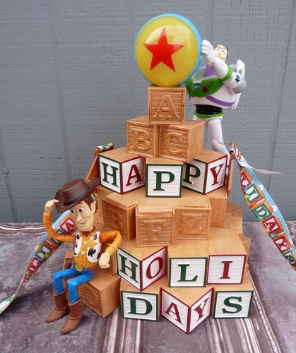 2022 Disney Theme Parks Toy Story Popcorn Bucket Holiday Lights Up 11 1/2" Tall
