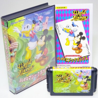 Jeu Sega Megadrive - World Of Illusion Avec Mickey Et Donald - Version Japon NTSC