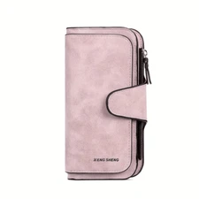 Fashion Women Wallet Card Case Versatile Multiple Slots Everyday Use Gift Pink