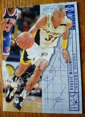 REGGIE MILLER, 1994-95 COLLECTOR'S CHOICE SILVER SIGNATURE #382