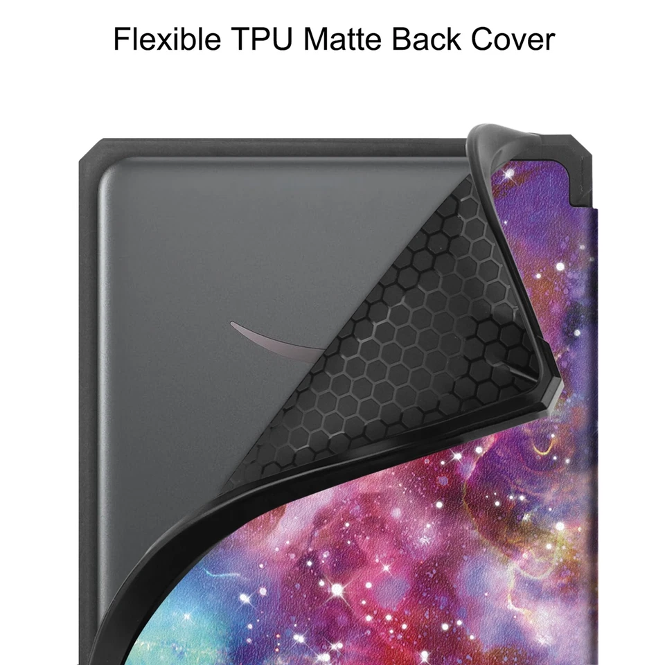 For Kindle Paperwhite 12th Gen 7" 2024 Smart Leather Case Shockproof TPU Cover - Image 3 of 4