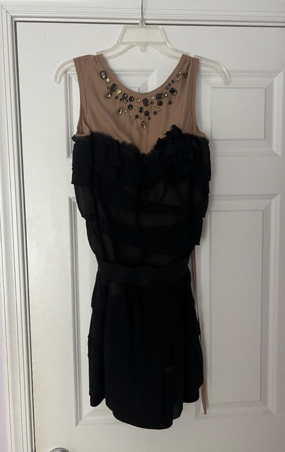 lanvin h&m black dress Lanvin - Short Dress With Ruffles For Women - Black