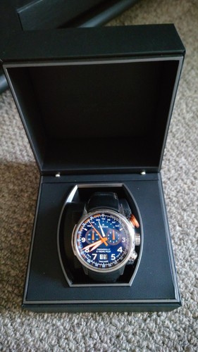 Edox Chronograph Mens Watch 38001 TINO bU03 - Picture 2 of 9