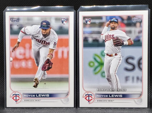 2022 Topps Update Royce Lewis - RC & Rookie Debut (US105 & US149)
