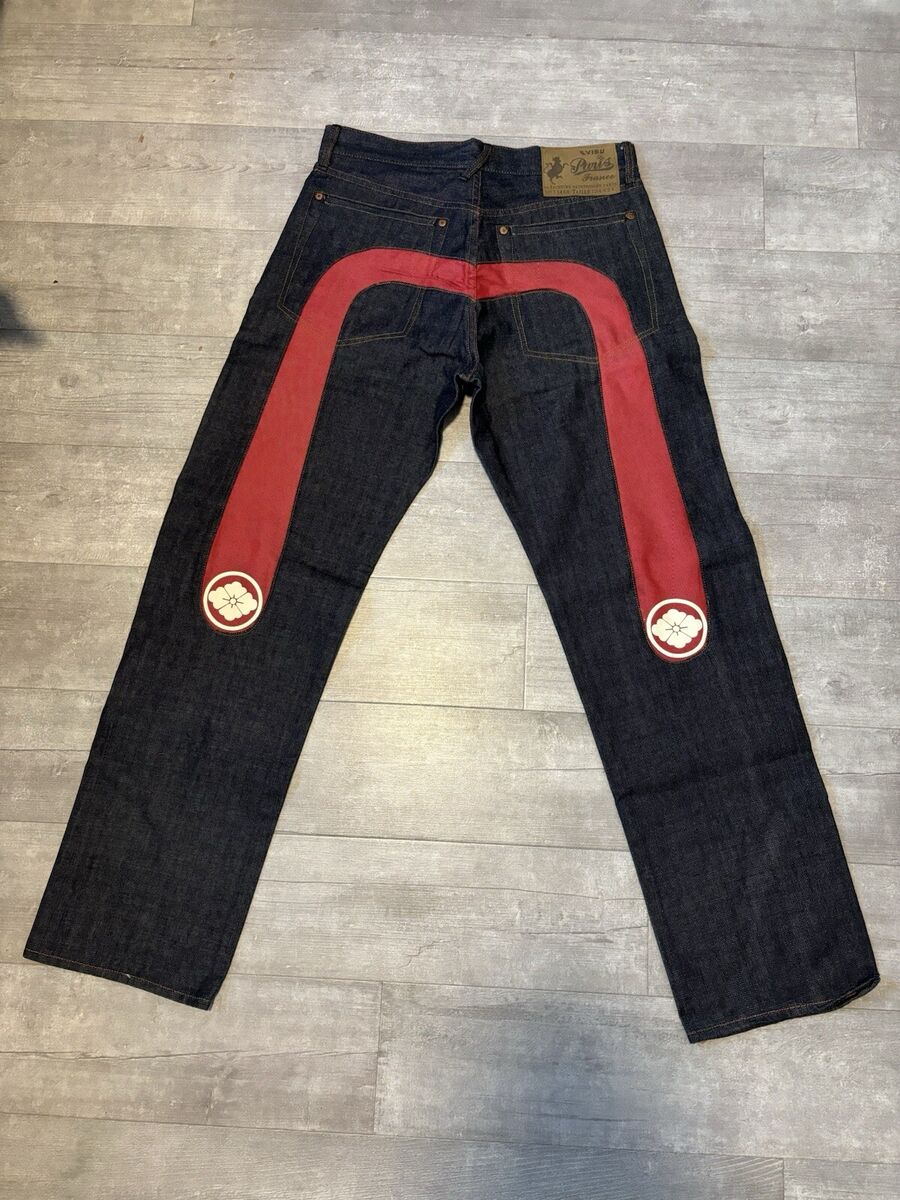 Evisu Jeans Vintage Peoples Republic China Size 34x33 Denim Evisu Jeans Vintage Peoples Republic China Size 34x33 Denim