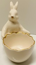Yankee Candle Tealight Holder  Bunny Easter Egg Damaged See Description