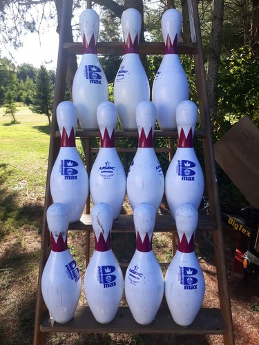 1 PIECE Vintage Brunswick Max Bowling Pin USBC Approved Red Crown HUNTING TARGET