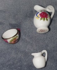 altes Puppengeschirr antik Porzellan 3 Teile