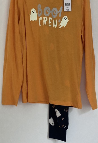 LADIES F&F ' BOO CREW ' HALLOWEEN GHOST LONG SLEEVE LONG LEG PYJAMAS BNWT LARGE - Picture 3 of 16