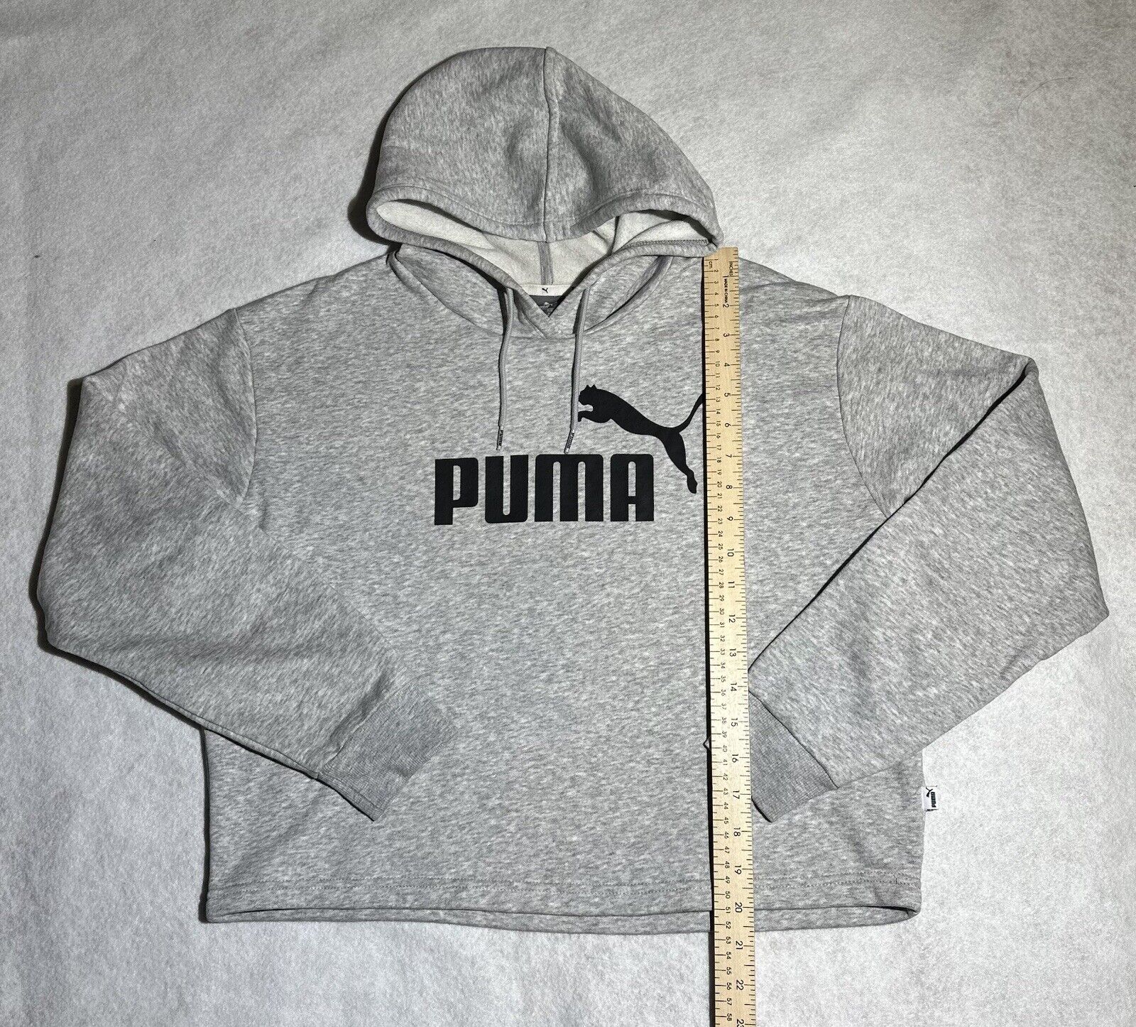 Puma Way 1 Cropped Hoodie Womens  Casual  Gray Lo… - image 6