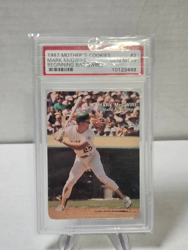 1987 Mothers Cookies Mark McGwire PSA 10