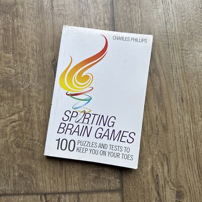 Sporting Brain Games book by Charles Phillip - 100 puzzles tests Mental Olympics