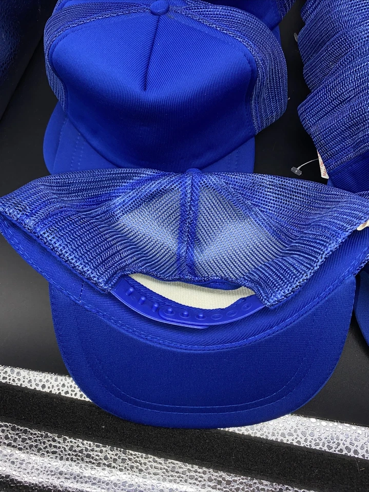 Lote De Colección De 19 Sombreros De Camionero De Malla Blancos Snapback Juvenil?  Gorra años 80 azul Taiwán Foto 3 de 4