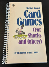 Klutz Book Of Card Games For Sharks Others Vintage Wire Ring Bound Spine