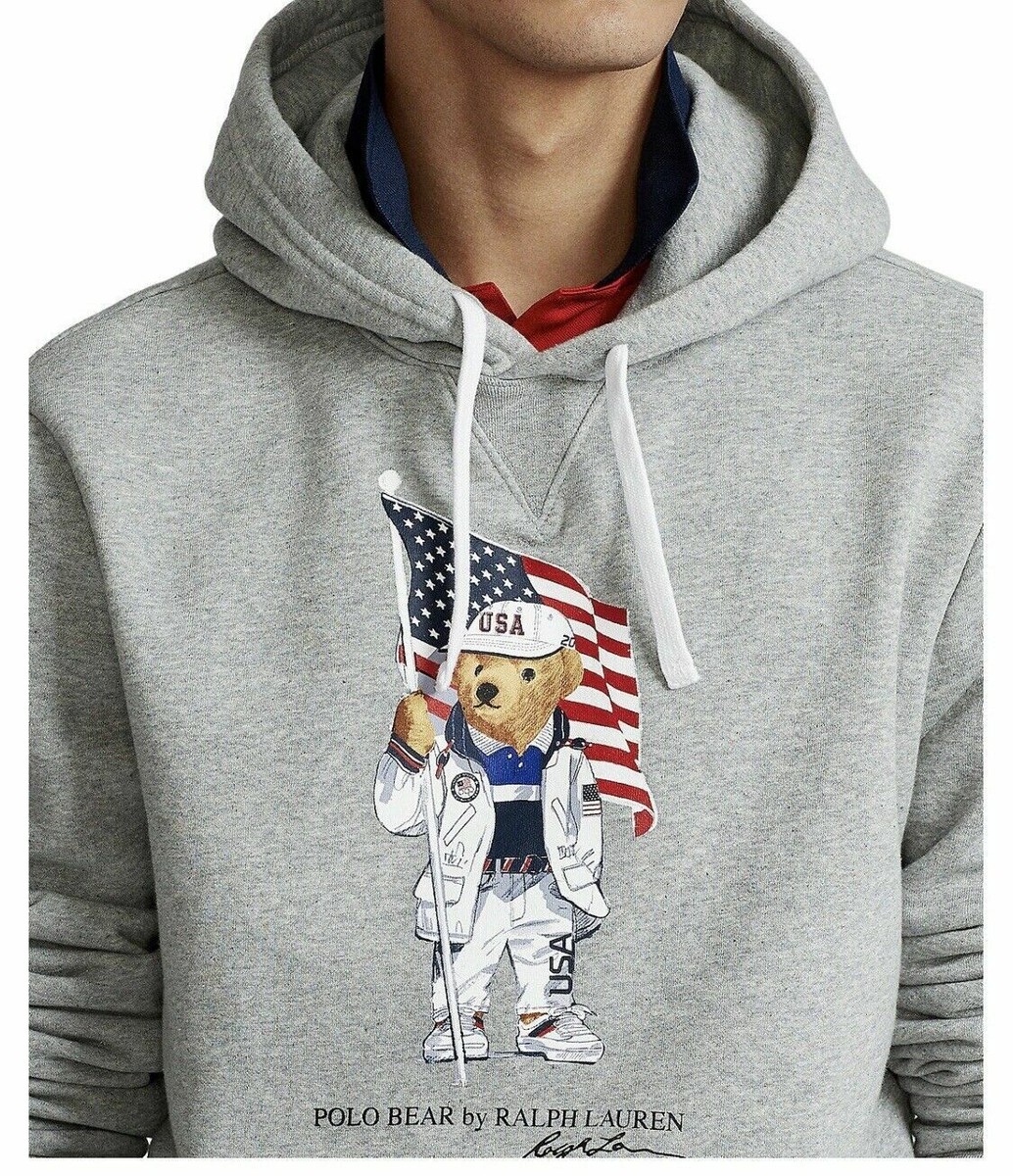 Polo Ralph Lauren Men 2020 Olympic Team USA Flag Polo Bear