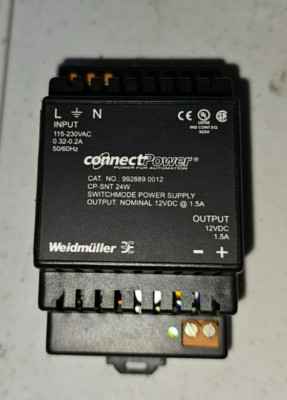 Weidmuller 992889 0015 Connect Power Switchmode Power Supply 24W 15VDC ...