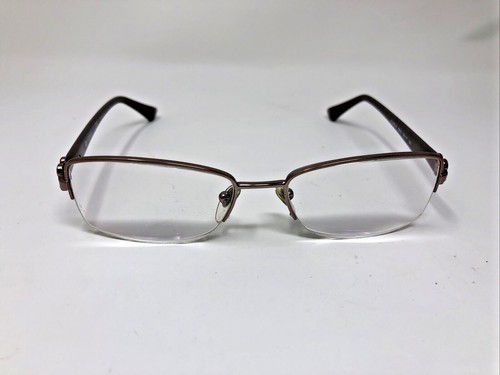 VOGUE VO 3875-B 756-s 52-17-135 BRONZE BROWN HALF RIM EYEGLASSES L947