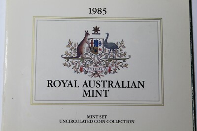 Australia 1985 Official 7 Coin Mint Set~Very Scarce~170,000 Minted