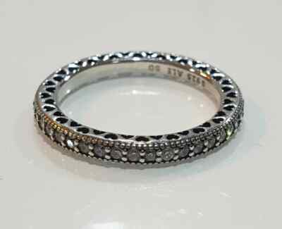 Pandora Funkeln und Herzen Ring Silber (190963CZ-50)
