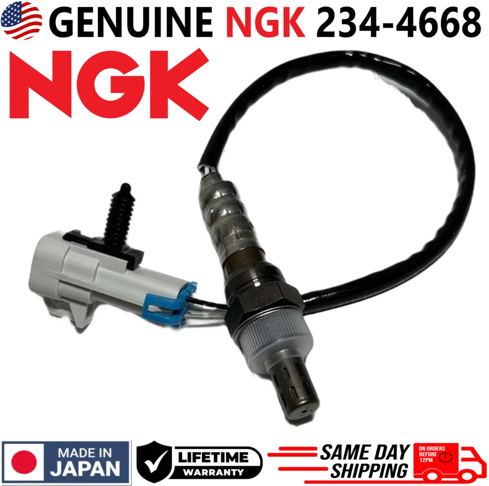 Sensor de oxigênio NGK genuíno para Cadillac Chevrolet GMC 2003-2005 5.3L V8, 234-4668 - Imagem 2 de 4
