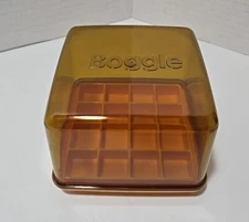Boggle Word Game No.104 Replacement Shaker Box Tray Case Yellow 1976 Plastic