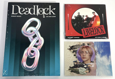 Xdinary Heroes Lot - Deadlock + Livelock (Version A, 2023,CDs + More) Brand New!