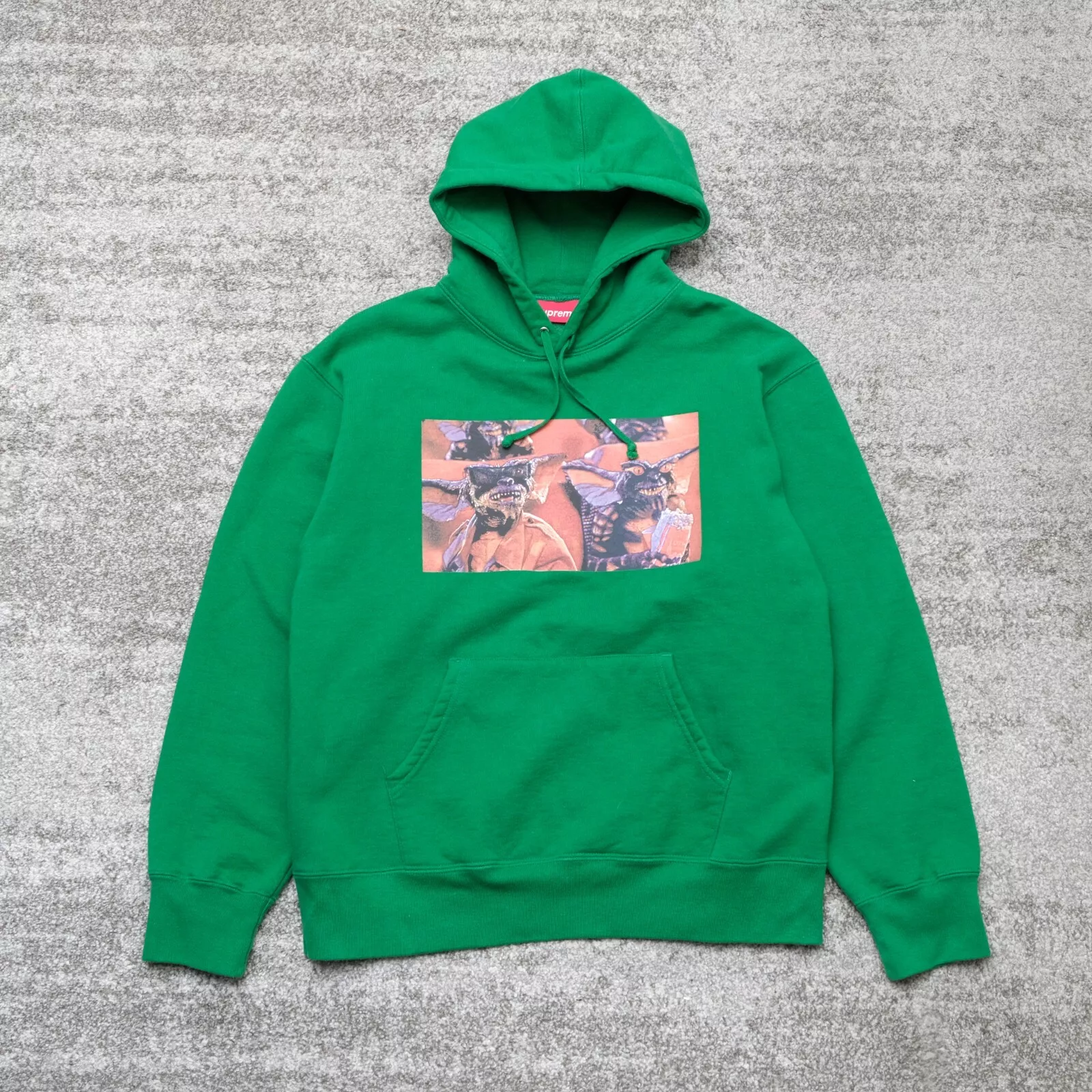 Sweat à capuche Supreme Gremlins vert années 80 Spielberg Film taille M