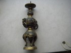 ANTIQUE BRONZE ASIAN CANDLE HOLDER — photo 2