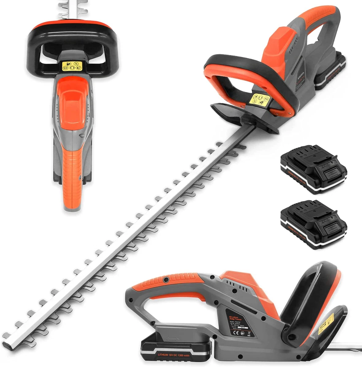 20V Cordless Electric Hedge Trimmer 51Cm 510Mm Cutting Length