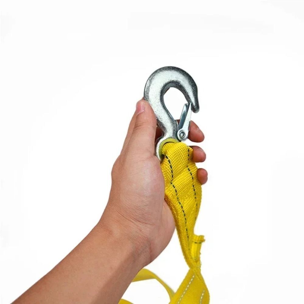 Car Tow Rope Straps With Hooks High Strength Emergency Towing Rope Cable Cord Heavy Duty Recovery Securing Accessories For Trucks