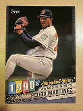 2020 TOPPS DECADES' BEST DB-62 PEDRO MARTINEZ BLUE 1990's BOSTON RED SOX