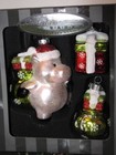 Radko Celebrations Santa Pig Presents Gift Sack Bag Christmas Ornament 3 pc Set — photo 5