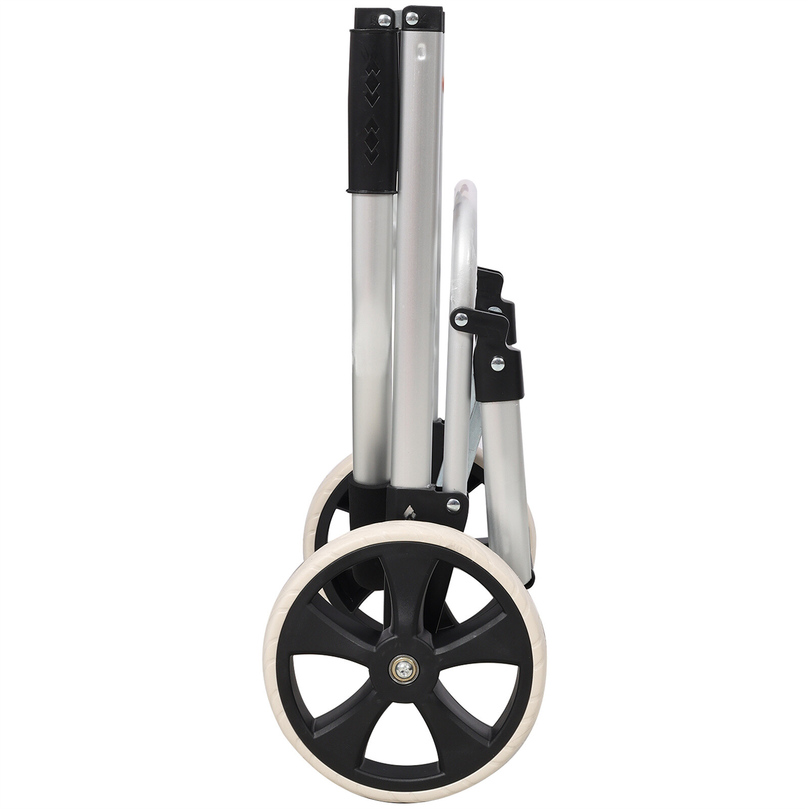 2 in 1 Trolley Dolly Foldable Shopping Cart with Wheels and Removable Bag