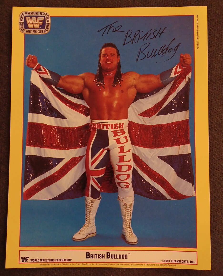 💥1️⃣9️⃣9️⃣1️⃣ WWF British Bulldog Davey Boy Smith