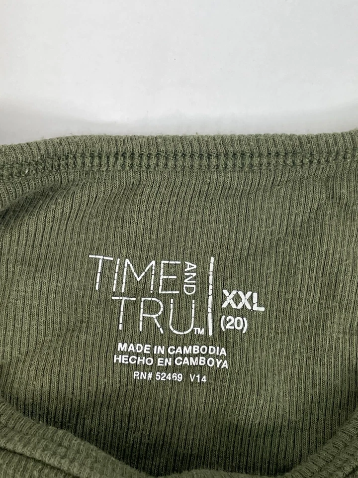 Lote de 4 tops para mujer talla XXL: verde, color ladrillo, blanco y negro Foto 3 de 4