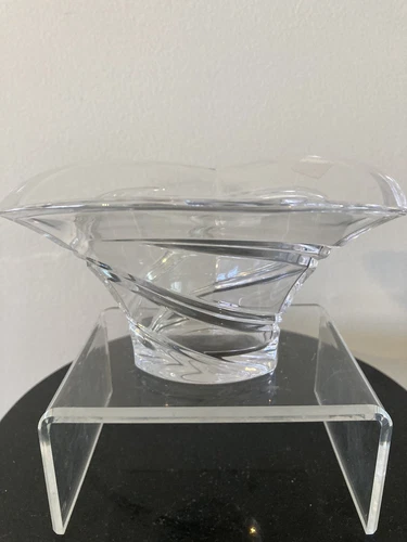 Marquis By Waterford Lead Crystal Trillium Candy Dish Bowl Swirl Made in Germany