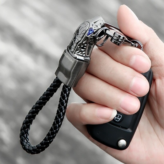 Honest Luxury Men Women Car Key Chain Rhinestones Custom KeyChain High