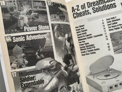 SEGA DREAMCAST BOOK TIPS CHEATS 1994 Vintage Tips Gaming 90s - 第 5/12 張圖片
