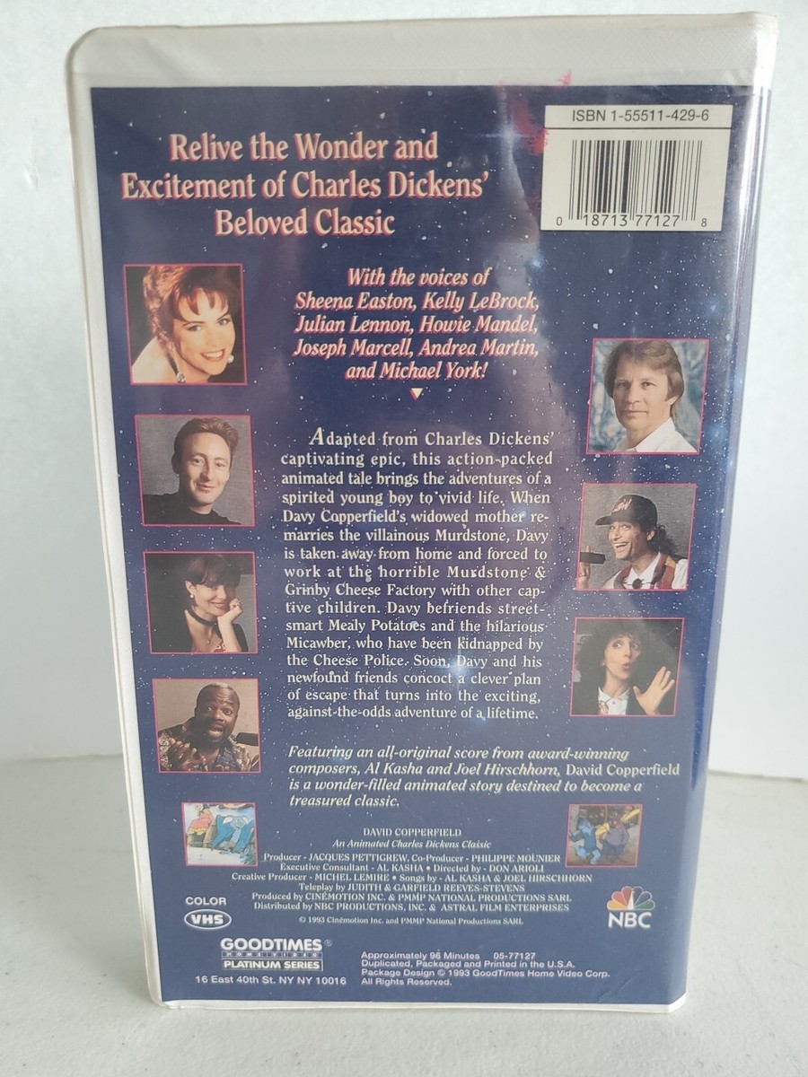 Charles Dickens' David Copperfield VHS Animated NBC Clamshell | eBay